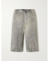 Rick Owens - Work Straight-Leg Denim Shorts - Lyst