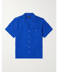 Polo Ralph Lauren - Hemd aus Leinen mit Logostickerei und wandelbarem Kragen - Lyst
