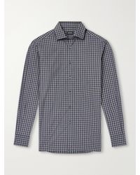ZEGNA - Centoquaranta Checked Cotton-Twill Shirt - Lyst
