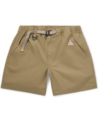 Nike - Acg Straight-Leg Belted Logo-Embroidered Shell Shorts - Lyst