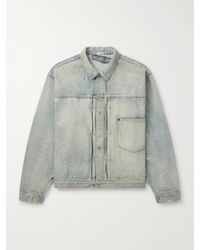 A.PRESSE - 1St Type Distressed Denim Jacket - Lyst