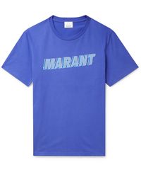 Isabel Marant - Flash Logo-print Cotton-jersey T-shirt - Lyst