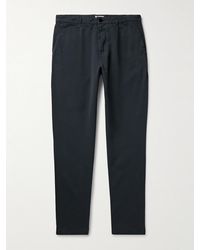 Hartford - Tommy Straight-Leg Cotton-Twill Trousers - Lyst