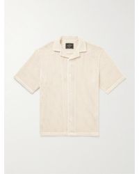 Portuguese Flannel - Camp-collar Crocheted Cotton-blend Shirt - Lyst