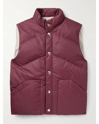 Brunello Cucinelli - Daunenweste aus gestepptem Shell - Lyst