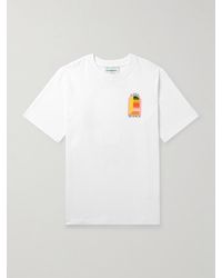 Casablancabrand - Gradient L'arche Logo-print Cotton-jersey T-shirt - Lyst