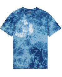 Blue Blue Japan - Tie-dyed Cotton-jersey T-shirt - Lyst