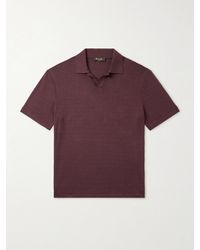 Loro Piana - Valpiana Silk And Cotton-Blend Polo Shirt - Lyst