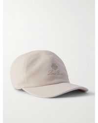 Loro Piana - Logo-embroidered Cotton-piqué Baseball Cap - Lyst