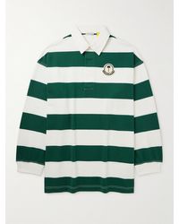 Moncler Genius - Palm Angels Oversized Logo-appliquéd Cotton-jersey Polo Shirt - Lyst