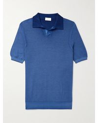 Altea - Slim-Fit Cotton-Piqué Polo Shirt - Lyst