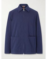 Barena - Crinkled Cotton-blend Overshirt - Lyst