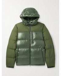 Polo Ralph Lauren - The Gorham Twill-trimmed Quilted Glossed Recycled-shell Hooded Down Jacket - Lyst