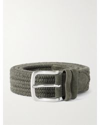 MR P. - 3.5Cm Suede-Trimmed Woven Belt - Lyst