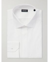 ZEGNA - Trofeo Cotton-poplin Shirt - Lyst