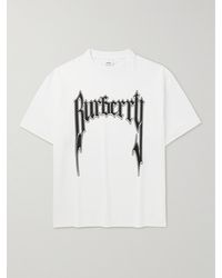Burberry - T-Shirt aus Baumwoll-Jersey mit Logoprint - Lyst