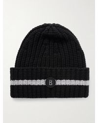 Bogner - Kilian Logo-Appliquéd Striped Ribbed Cashmere Ski Beanie - Lyst