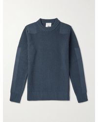 S.N.S. Herning - Robust Slim-Fit Ribbed Merino Wool Sweater - Lyst