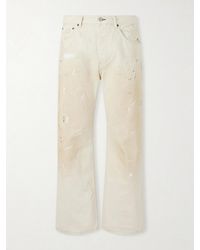 Acne Studios - Paint-Splattered Straight-Leg Jeans - Lyst