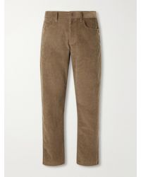 Burberry - Danny Straight-Leg Cotton-Corduroy Trousers - Lyst