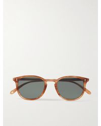 Garrett Leight - Kinney Round-Frame Acetate Polarised Sunglasses - Lyst