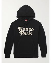 KENZO - Hoodie aus Baumwolle mit Logoapplikation - Lyst