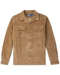 Polo Ralph Lauren - Convertible-collar Cotton-corduroy Overshirt - Lyst