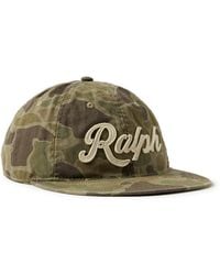Polo Ralph Lauren - Logo-appliquéd Camouflage-print Herringbone Cotton Baseball Cap - Lyst