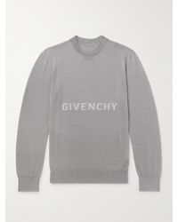 Givenchy - Logo-intarsia Knitted Sweater - Lyst