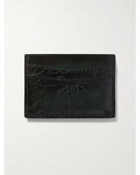 Berluti - Bambou Scritto Venezia Leather Cardholder - Lyst