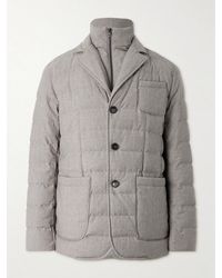 Herno - Convertible Quilted Wool-Blend Down Blazer - Lyst