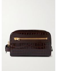 Tom Ford - Croc-effect Leather Wash Bag - Lyst