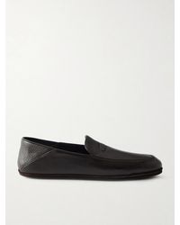 John Lobb - Kingston Ii Collapsible-heel Full-grain Deerskin Loafers - Lyst