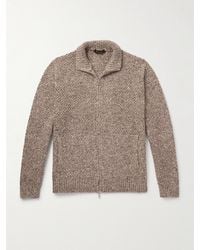Loro Piana - Silk And Cashmere-Blend Zip-Up Cardigan - Lyst
