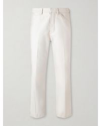 Tom Ford - Straight-Leg Cotton-Satin Trousers - Lyst