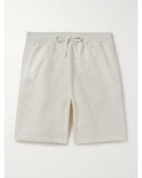 Gucci - Straight-leg Logo-flocked Cotton-jersey Drawstring Shorts - Lyst