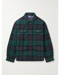 Polo Ralph Lauren - Checked Wool And Alpaca-Blend Overshirt - Lyst
