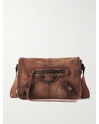 Balenciaga - Le City Flap Messenger Leather Bag - Lyst