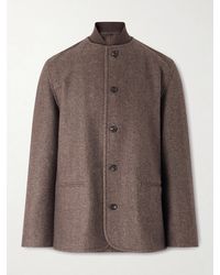 Loro Piana - Chilton Herringbone Virgin Wool And Cashmere-blend Jacket - Lyst