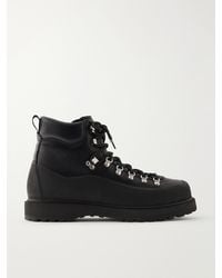 Diemme - Roccia Vet Rubber-Trimmed Full-Grain Leather Hiking Boots - Lyst