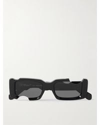 Off-White c/o Virgil Abloh - Cady Sonnenbrille mit rechteckigem Rahmen aus Azetat mit Cut-outs - Lyst