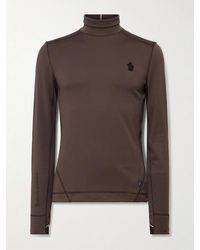 Moncler - Slim-Fit Logo-Appliquéd Polartec Power Grid Base Layer - Lyst
