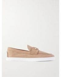 Christian Louboutin - Chambeliboat Nubuck Loafers - Lyst