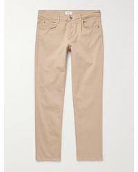 NN07 - Tony 1923 Slim-Fit Garment-Dyed Organic Cotton-Blend Twill Trousers - Lyst