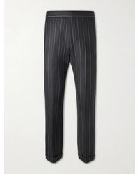 Tom Ford - Straight-Leg Pinstriped Wool-Twill Suit Trousers - Lyst