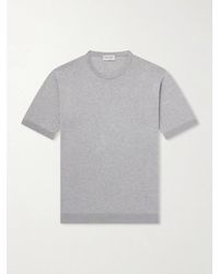 John Smedley - Torin Ss Cotton-knitted T-shirt - Lyst