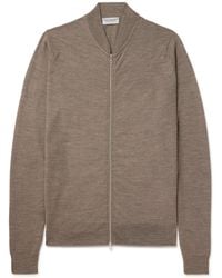 John Smedley - 16.Singular Merino Wool Zip-Up Cardigan - Lyst