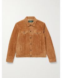 Polo Ralph Lauren - Polo Country Logo-Print Suede Jacket - Lyst