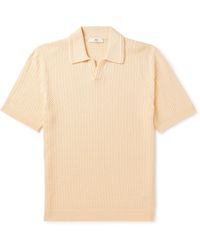 MR P. - Jacquard-knit Cotton Polo Shirt - Lyst