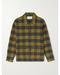 MR P. - Checked Double-faced Wool And Cashmere-blend Chore Jacket - Lyst